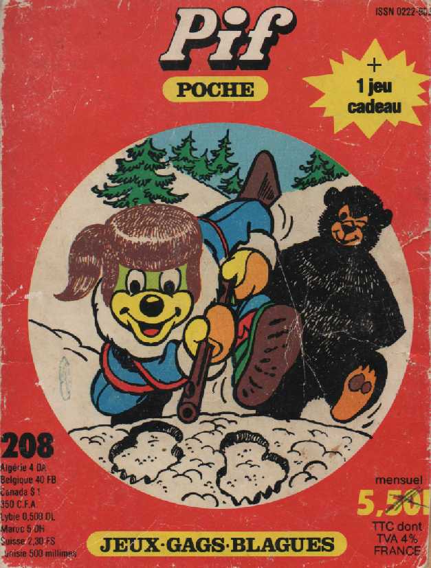 Scan de la Couverture Pif Poche n 208